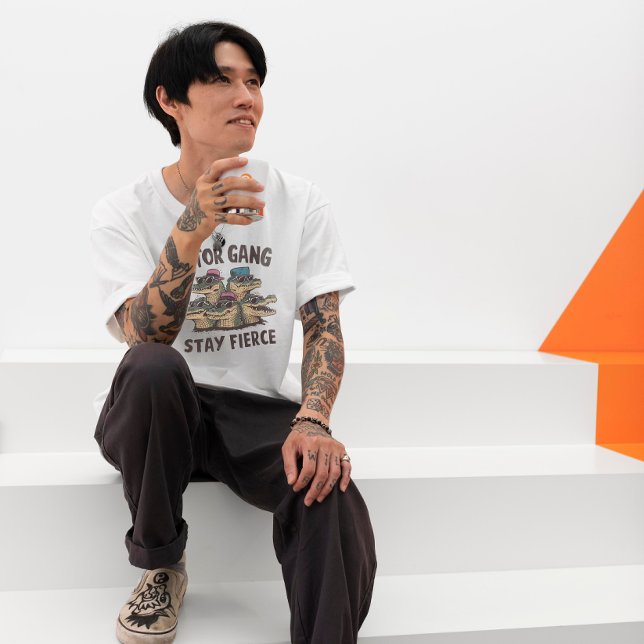 Black Bold Gator Gang T-Shirt (Skapare uppladdad)