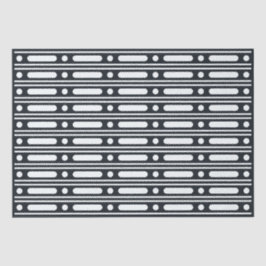 Black Bone Inlay Dots Border Decoupage Paper