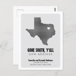 Black Borta South, Y all Flytta Vykort