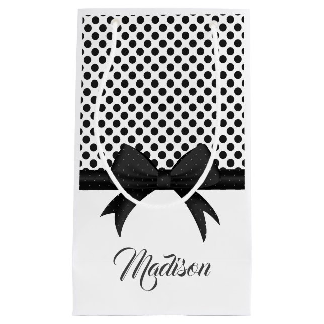 Black Bow and Dots Mönster (Framsidan)