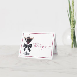 Black Bow Cherry Cocktail Martini Tack Kort