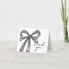 Black Bow Halloween Baby Shower Tack Kort