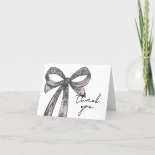 Black Bow Halloween Baby Shower Tack Kort