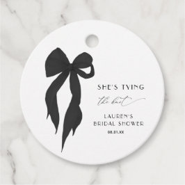 Black Bow Hon är Gifter sig Möhippa Gåvor Etiketter