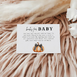Black Bow Little Pumpkin Bokar för Baby Tilläggskort
