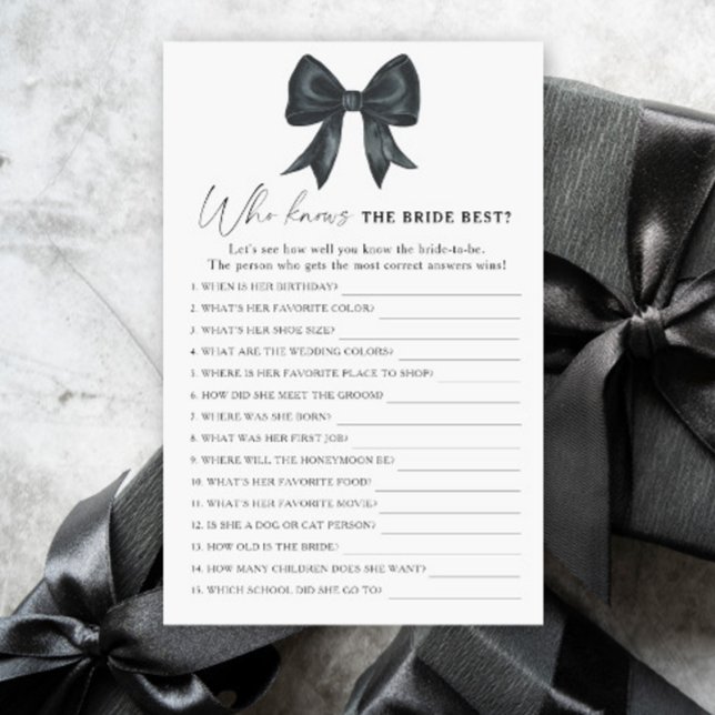 Black Bow Möhippa Vem vet vilken brud som är bäst (Skapare uppladdad)