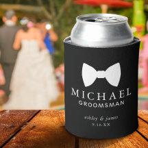 Black Bow Tie Groomsman Personlig Bröllop