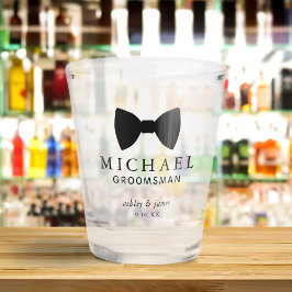 Black Bow Tie Groomsman Personlig Bröllop