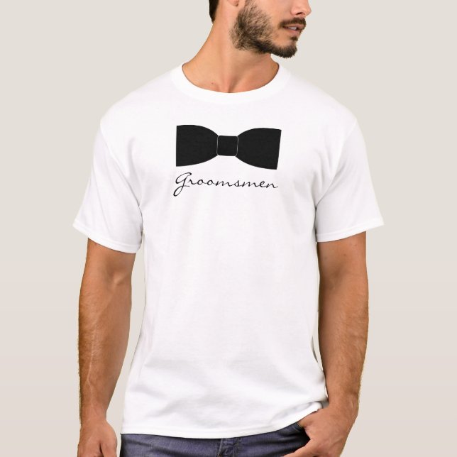 Black Bow Tie T-shirt (Framsida)