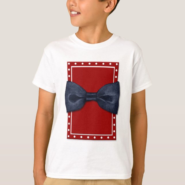 Black Bowtie Kids T-shirt (Framsida)