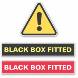 BLACK BOX PASSANDE STICKER KLISTERMÄRKEN