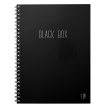 Black Box - Typografi anteckningsbok