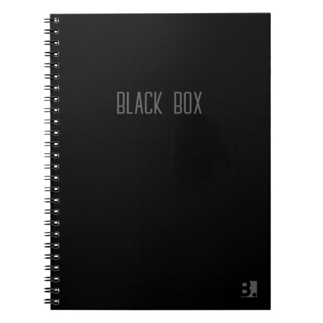 Black Box - Typografi anteckningsbok (Framsidan)