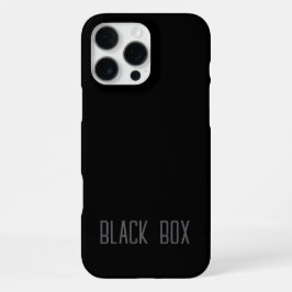 Black Box - Typografi Case