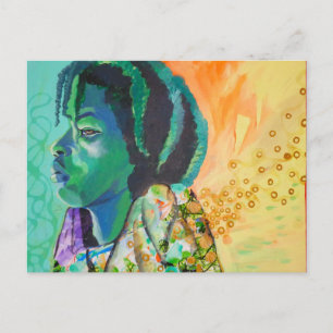 Black Boy Dreaming Postcard Vykort