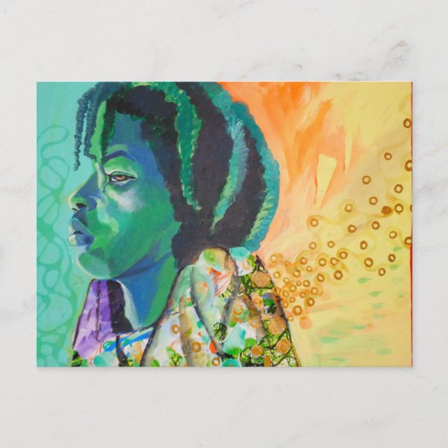 Black Boy Dreaming Postcard Vykort (Framsida)