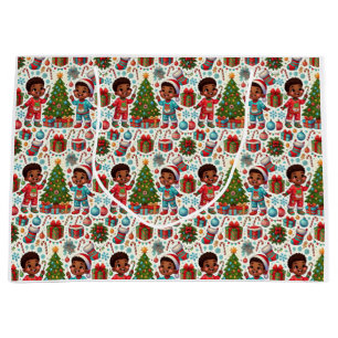 Black Boy Helgdag Joy Gift Bag