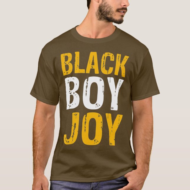 Black Boy Joy African American Black Pride T Shirt (Framsida)