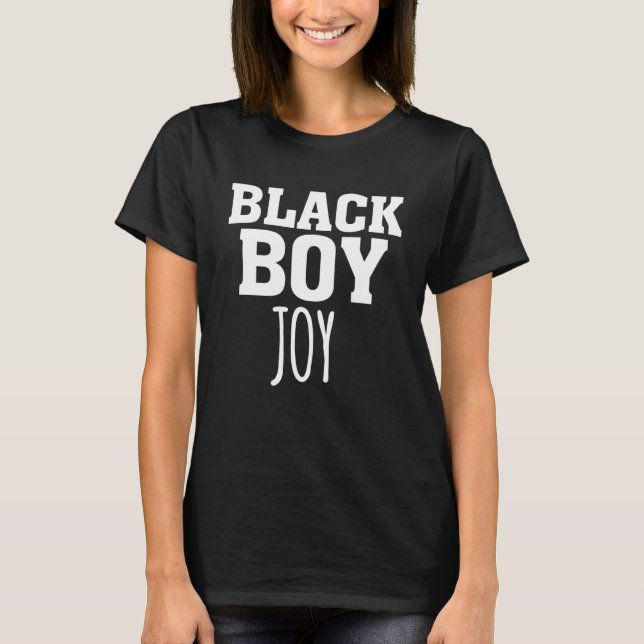 Black Boy Joy African American Black Pride T Shirt (Framsida)