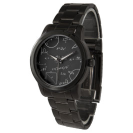 Black Bracelet Watch med kontur Armbandsur