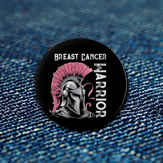 Black Breast Cancer Warrior Knapp (Skapare uppladdad)