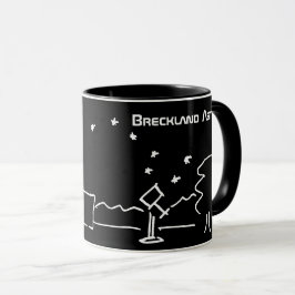 Black Breckland Astro Mugg (med text)