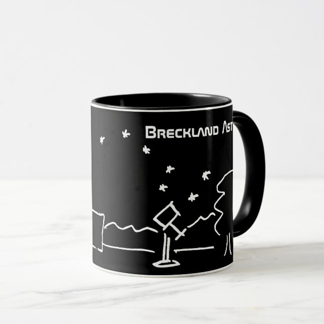 Black Breckland Astro Mugg (med text) (Framsida höger)