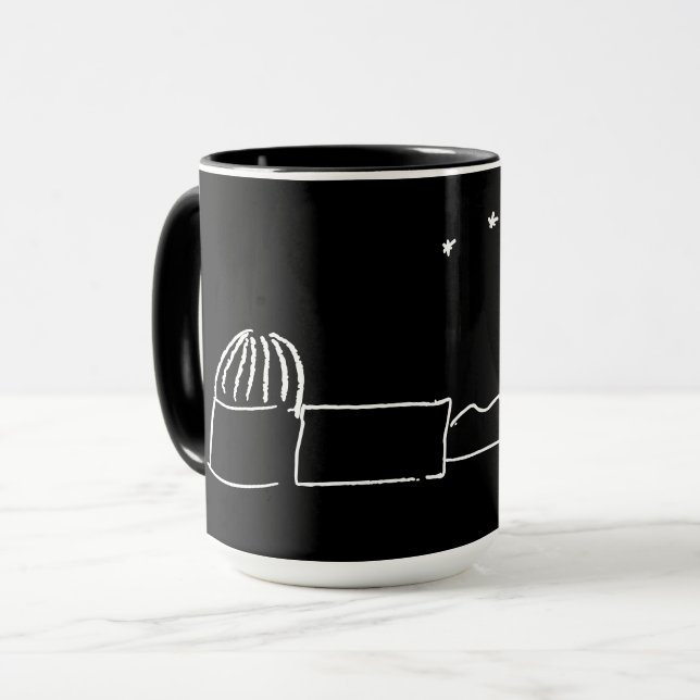 Black Breckland Astro Mugg (utan text) (Framsida vänster)