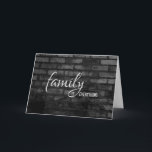 Black Brick Birthday for Son-in-law-kort Kort<br><div class="desc">Födelsedag för svärson på svarta och grått-rustiska tegelväggar</div>
