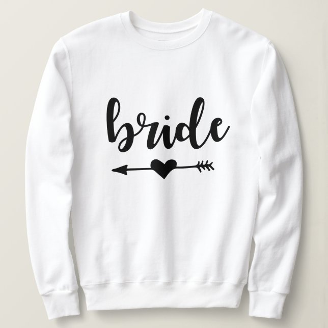 Black Bride Tribe Bachelorette Party Sweatshirt T Shirt (Design framsida)