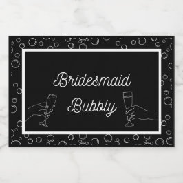 Black Bridesmaid Bubly Mini Sparkling Vin Lab