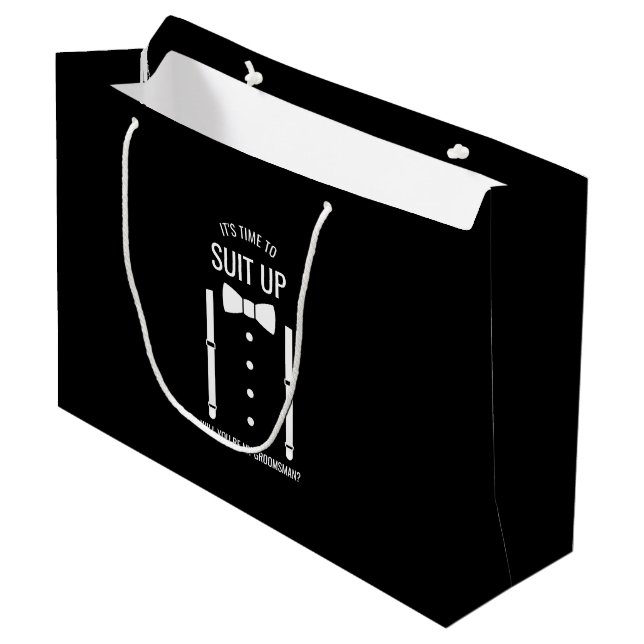 Black Bröllop Bow Tie Groomsman Frieri (Framsidan Vinklad)