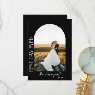 Black Bröllop Photo Tack