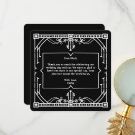 Black Bröllop - tackkort Tack Kort