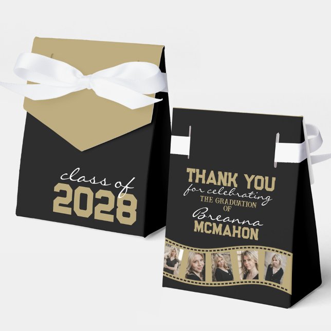 Black & Bronze Guld Photo Collage FilmStrider Presentaskar (Skapare uppladdad)