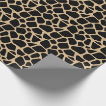 Black Brown Giraffe Print