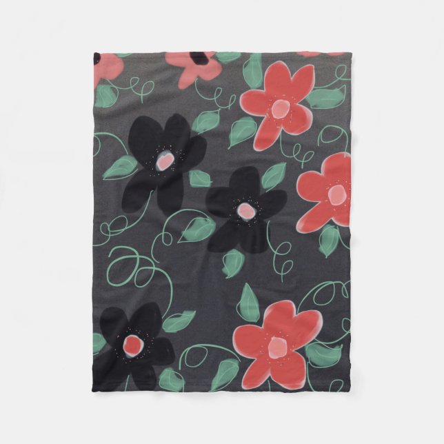 Black Brown och Red Fleecefilt (Framsidan)