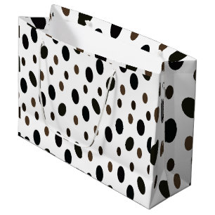 Black Brown Polka Dot