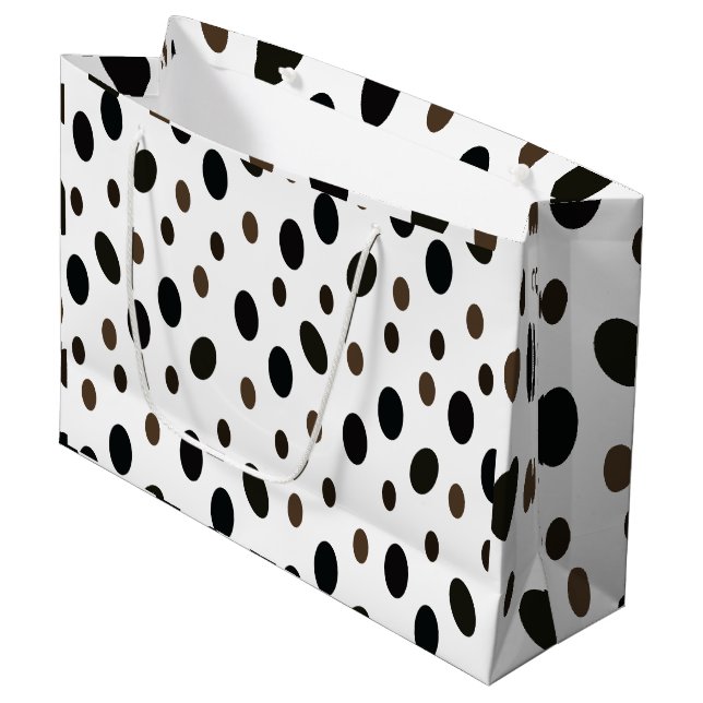 Black Brown Polka Dot (Framsidan Vinklad)