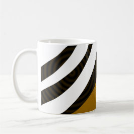 Black Brown White Rand Kaffemugg