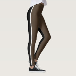 Black + Brown Women's Ultra-Stretch Side Rand Leggings