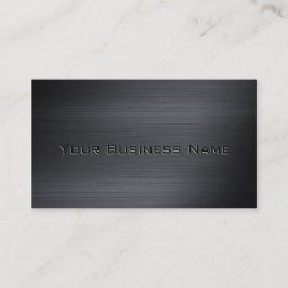 Black Brushed Metallic Corporate Visitkort