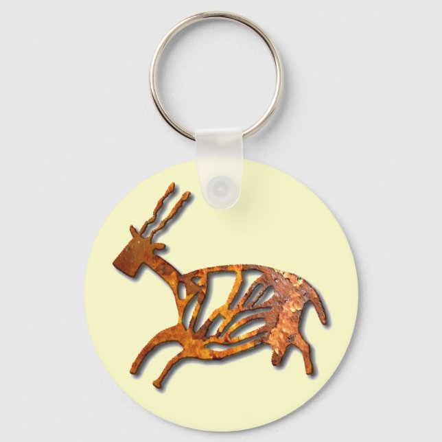 Black Buck - rost Nyckelring (Framsida)