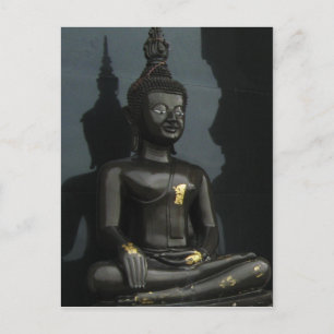 Black Buddha.. Thailand Vykort