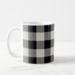 Black Buffalo Check Modern jordbruksenhet Kaffemugg