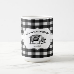 Black Buffalo Play Farm Gris-kaffe Mugg