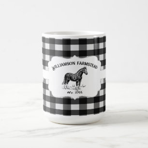 Black Buffalo Play Farm Horse Coffee Mugg