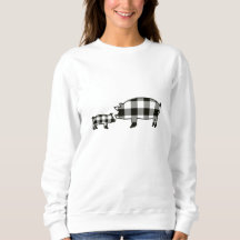 Black Buffalo Play Farm Sweatshirt med grisar