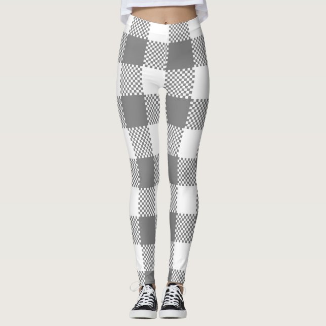 Black Buffalo Play Mönster julbalar Leggings (Framsida)