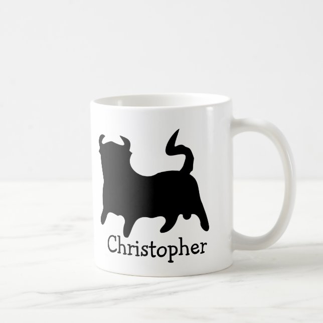 Black Bull Design Personlig Kaffemugg (Höger)